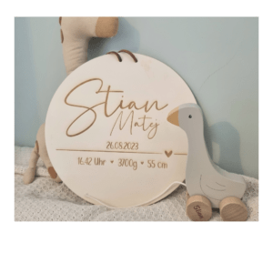 Geburtstafel personalisierbar