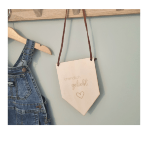 Wimpel "unendlich geliebt"